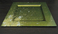 Majo Gold Leaf | Square Rim Plate, 31cm (3 Colours)