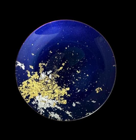 Majo Gold Leaf | Round Small Plate (3 Colours)