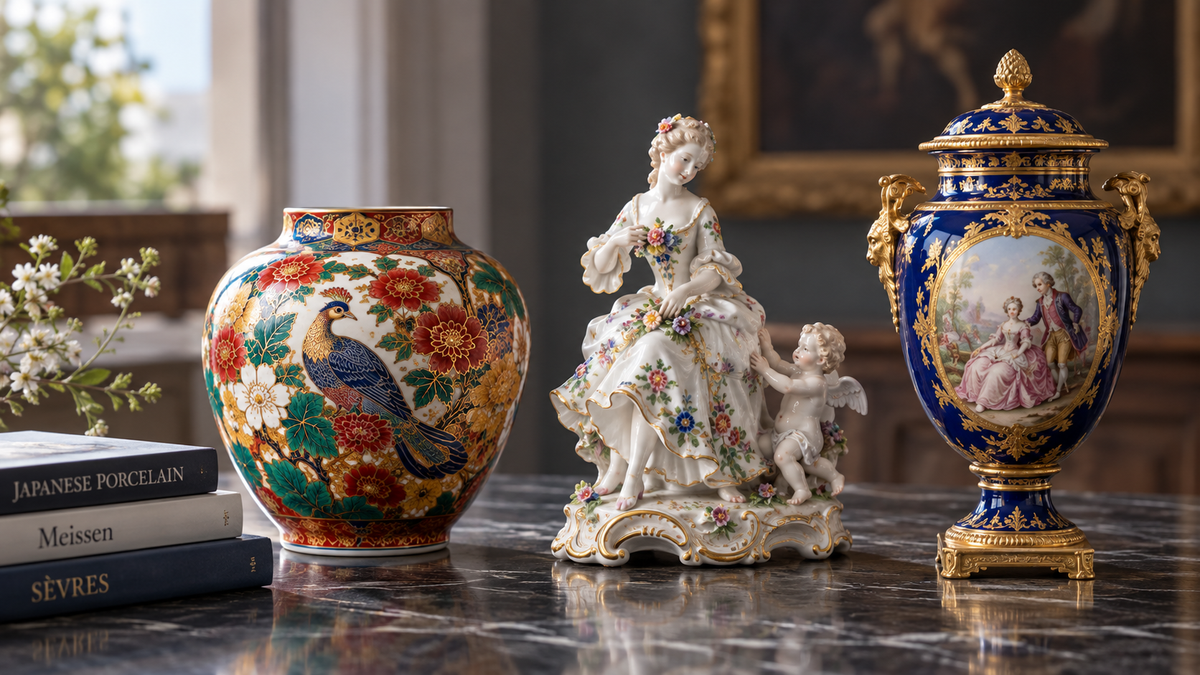 Kutani-yaki vs Meissen vs Sèvres: What Makes Japanese Overglaze Porcelain Unique?