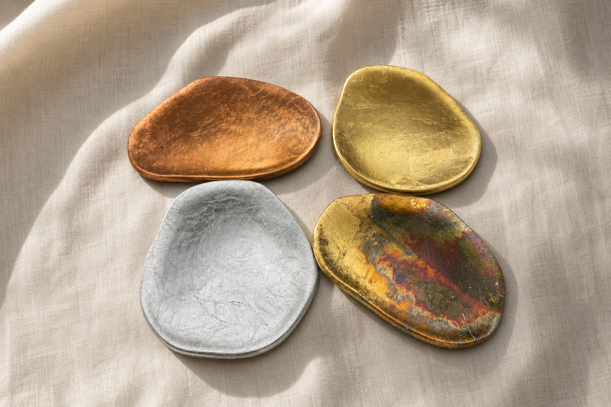 Generated editorial image based on the white porcelain leaf plate