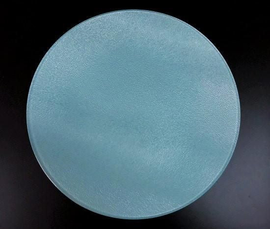 Japanese lacquer glass flat plate with pearl finish