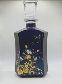 Majo Blue | Decanter, Gold Leaf (Matte Finish)