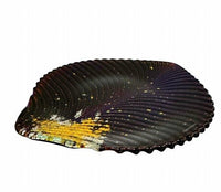 Majo Blue | Leaf Plate, Gold Leaf