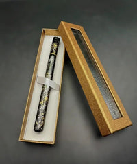 Japanese lacquer ballpoint pen: Gold and silver powder